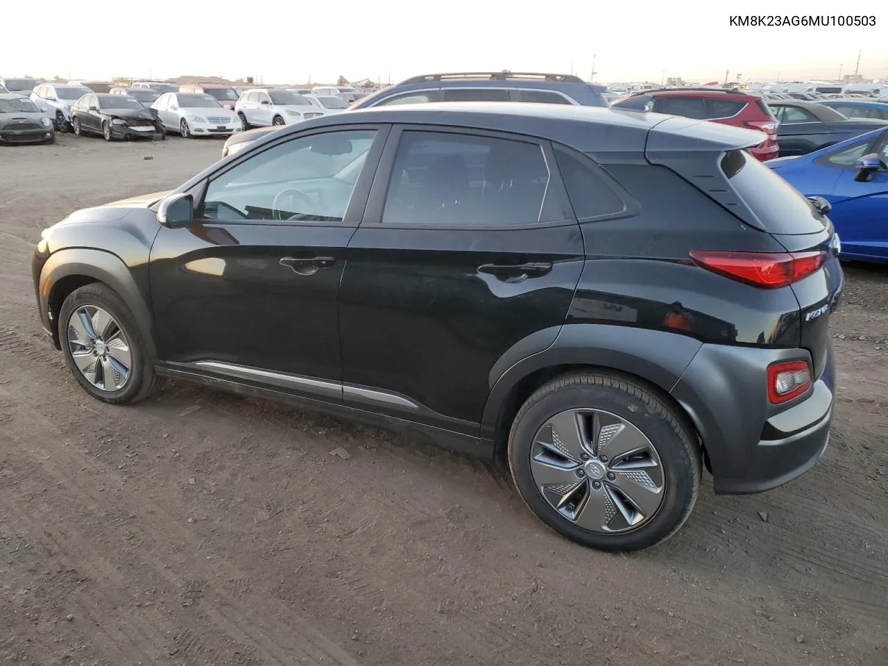 2021 Hyundai Kona Sel VIN: KM8K23AG6MU100503 Lot: 77675754