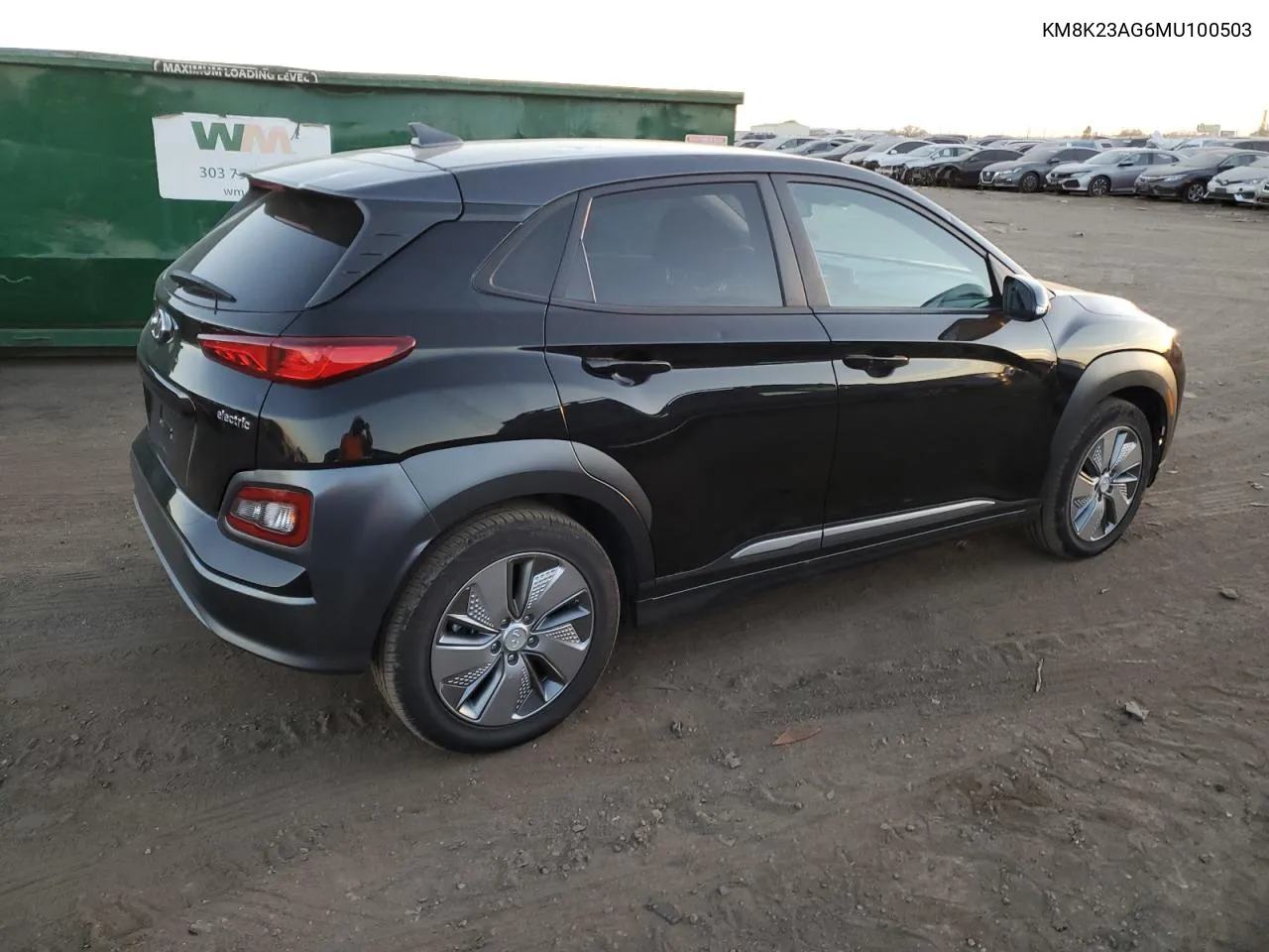 2021 Hyundai Kona Sel VIN: KM8K23AG6MU100503 Lot: 77675754