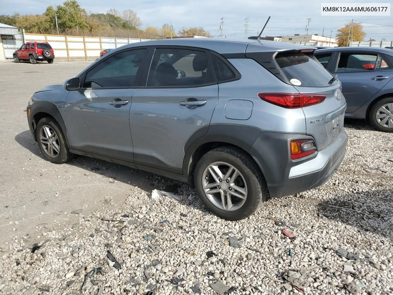 2021 Hyundai Kona Se VIN: KM8K12AA6MU606177 Lot: 78181274