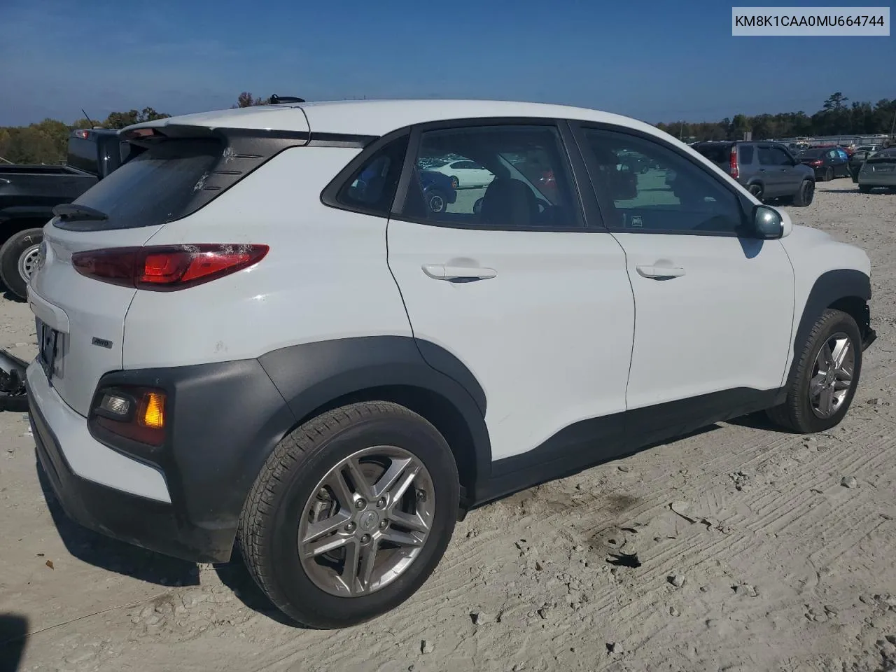 2021 Hyundai Kona Se VIN: KM8K1CAA0MU664744 Lot: 78214504