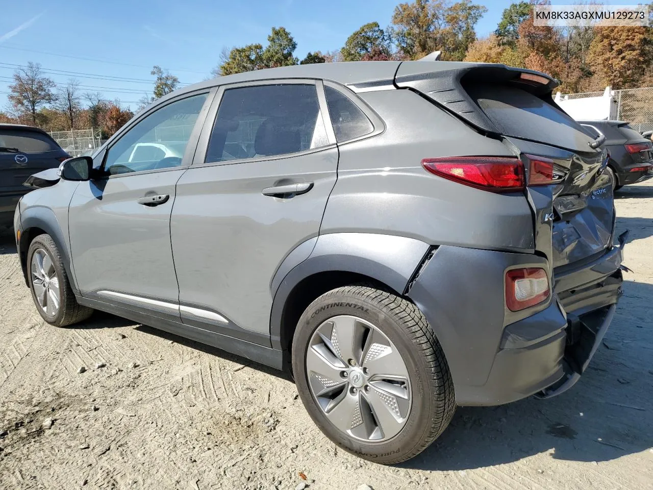 2021 Hyundai Kona Limited VIN: KM8K33AGXMU129273 Lot: 78230754