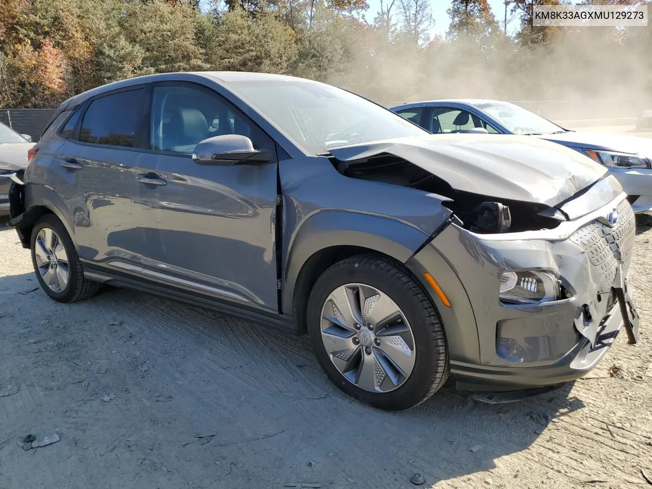 2021 Hyundai Kona Limited VIN: KM8K33AGXMU129273 Lot: 78230754