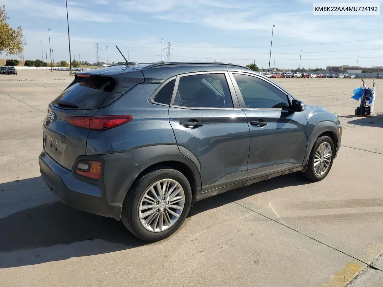 2021 Hyundai Kona Sel VIN: KM8K22AA4MU724192 Lot: 78261634