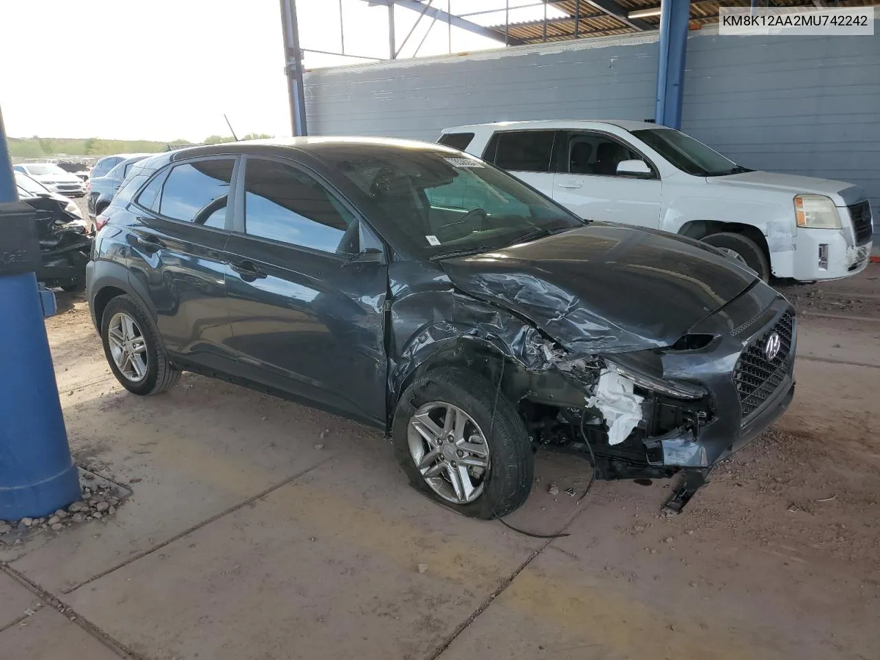 2021 Hyundai Kona Se VIN: KM8K12AA2MU742242 Lot: 78536264