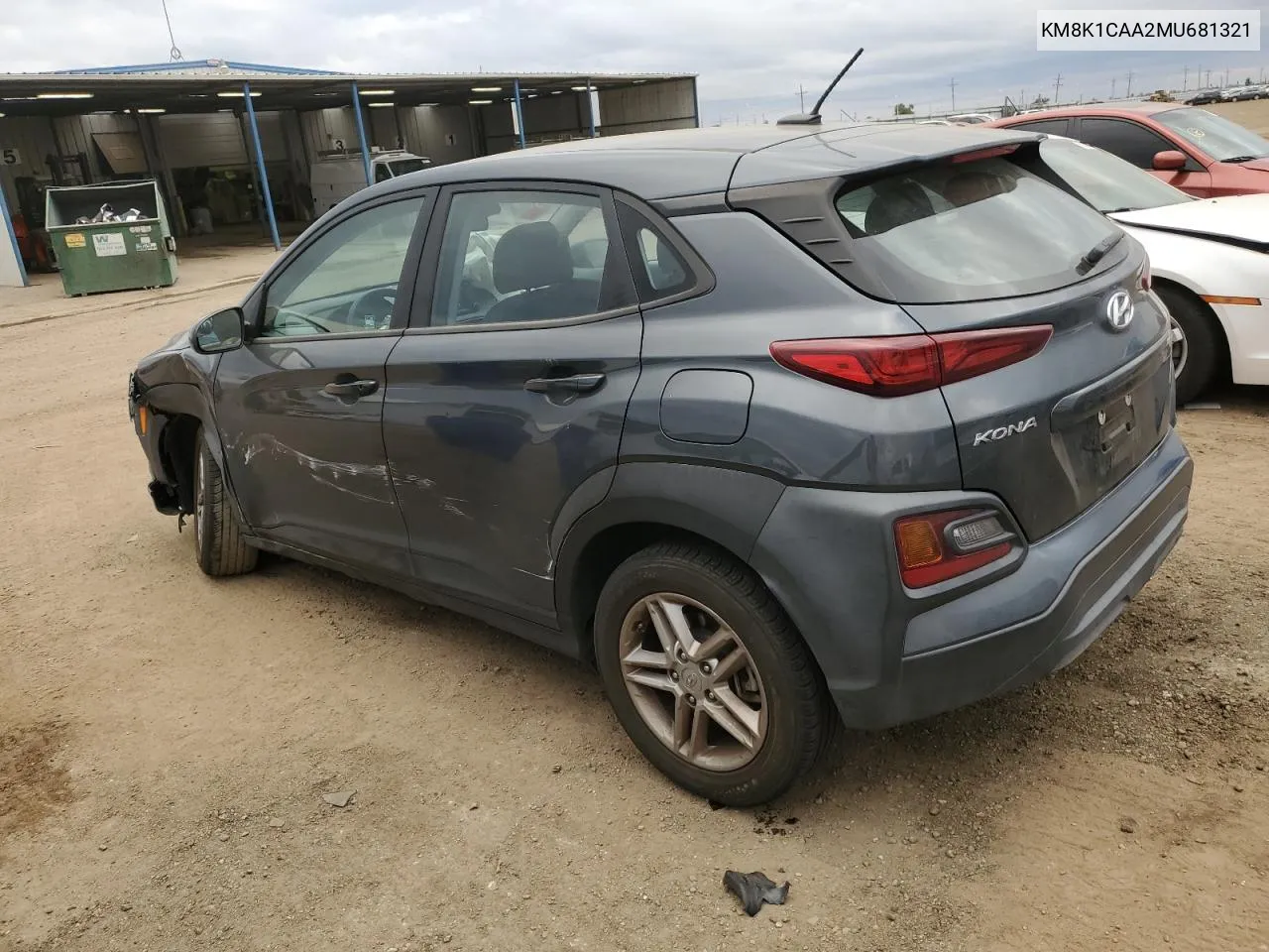 2021 Hyundai Kona Se VIN: KM8K1CAA2MU681321 Lot: 78757754