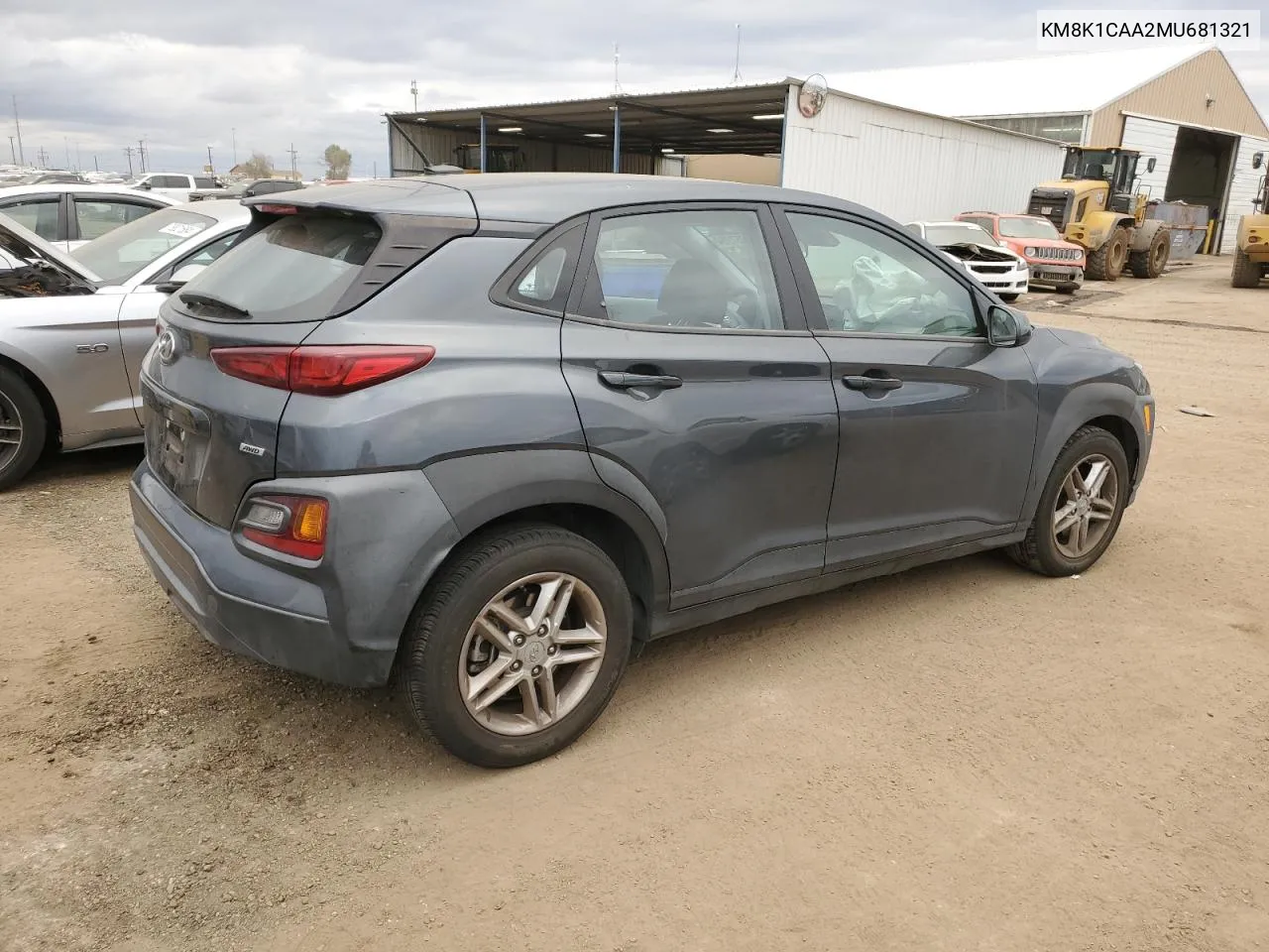 2021 Hyundai Kona Se VIN: KM8K1CAA2MU681321 Lot: 78757754