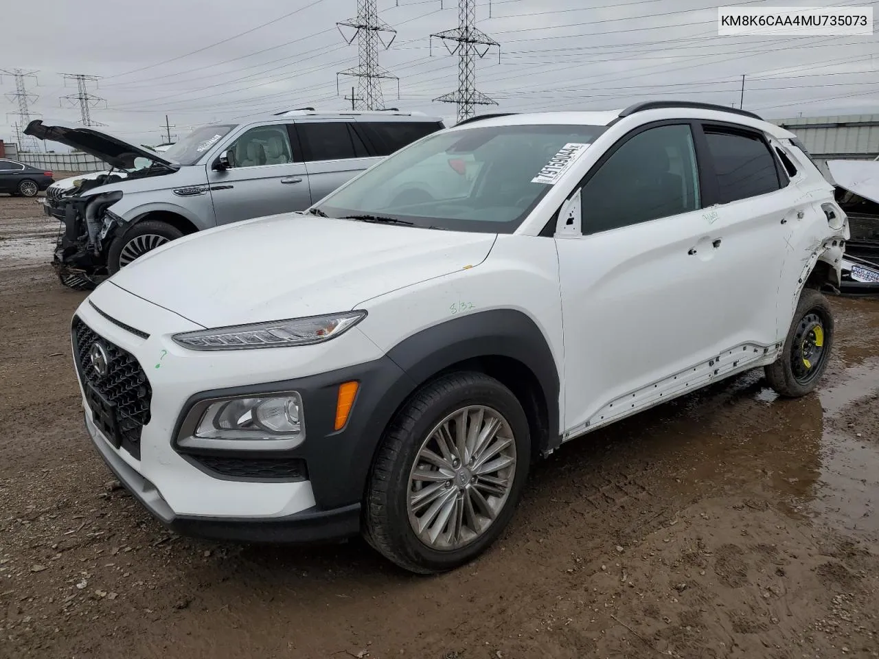 2021 Hyundai Kona Sel Plus VIN: KM8K6CAA4MU735073 Lot: 79159044