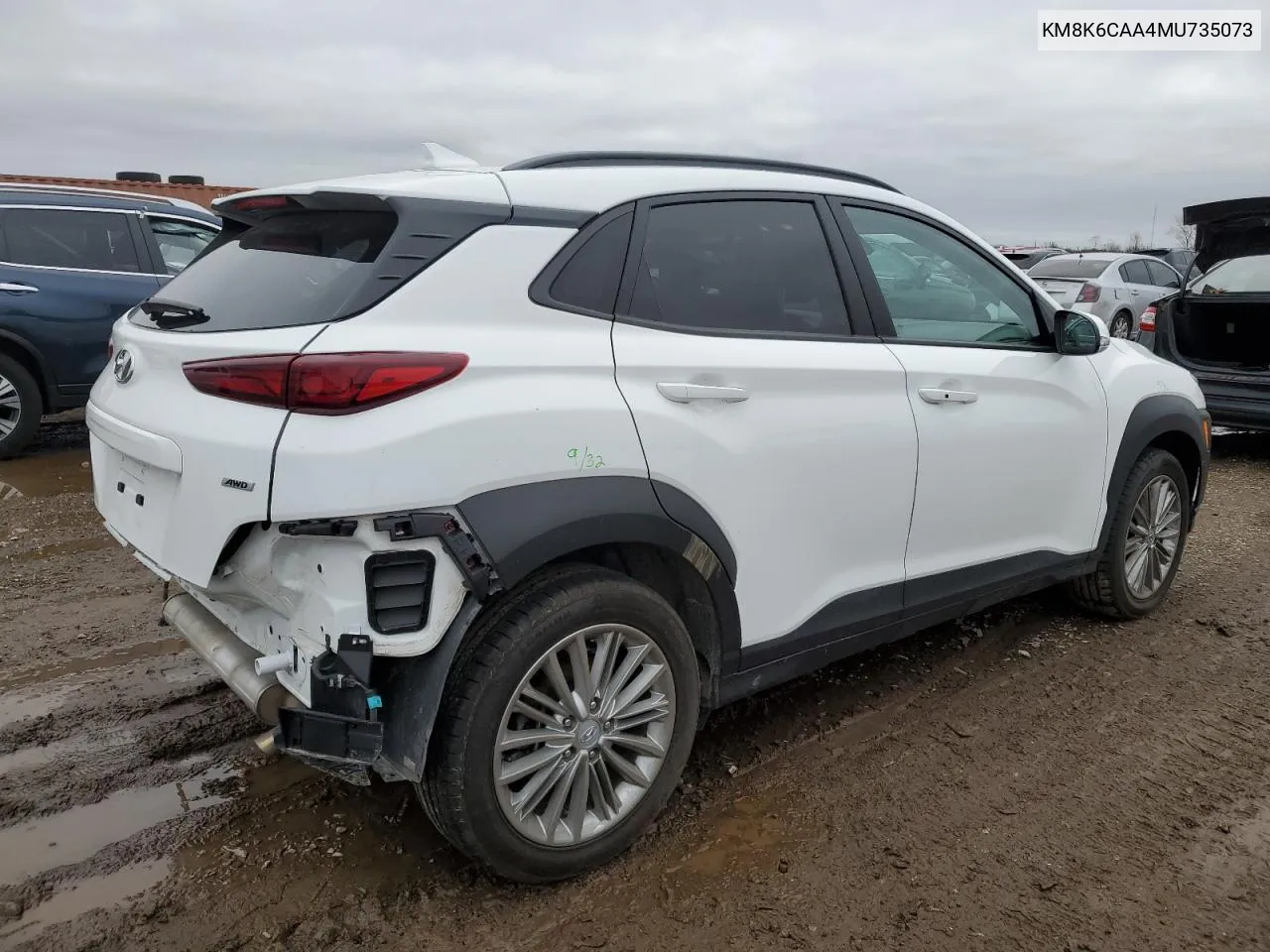 2021 Hyundai Kona Sel Plus VIN: KM8K6CAA4MU735073 Lot: 79159044