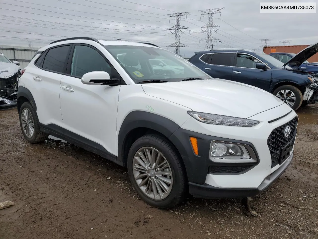 2021 Hyundai Kona Sel Plus VIN: KM8K6CAA4MU735073 Lot: 79159044