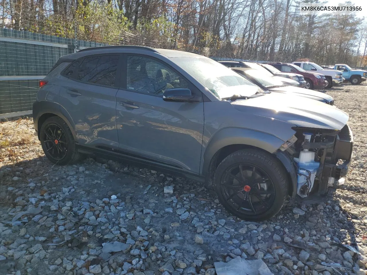 2021 Hyundai Kona Night VIN: KM8K6CA53MU713956 Lot: 79634124