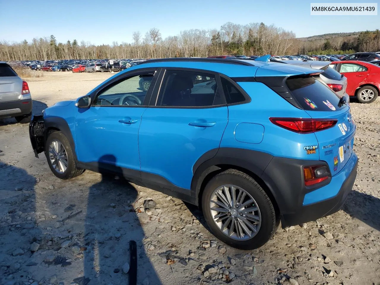 2021 Hyundai Kona Sel Plus VIN: KM8K6CAA9MU621439 Lot: 80552454