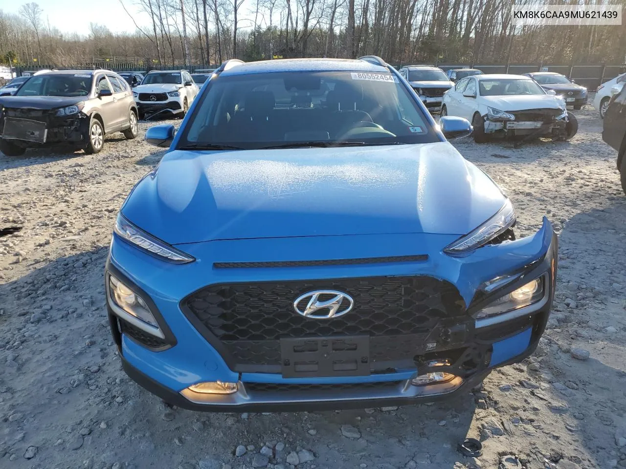 2021 Hyundai Kona Sel Plus VIN: KM8K6CAA9MU621439 Lot: 80552454