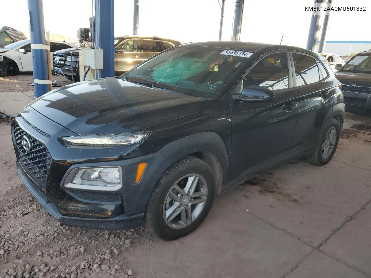 2021 Hyundai Kona Se VIN: KM8K12AA0MU601332 Lot: 80655154