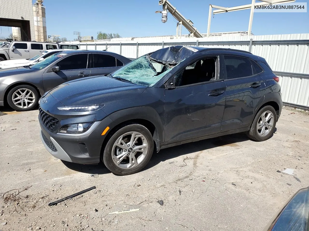 KM8K62AB3NU887544 2022 Hyundai Kona Sel