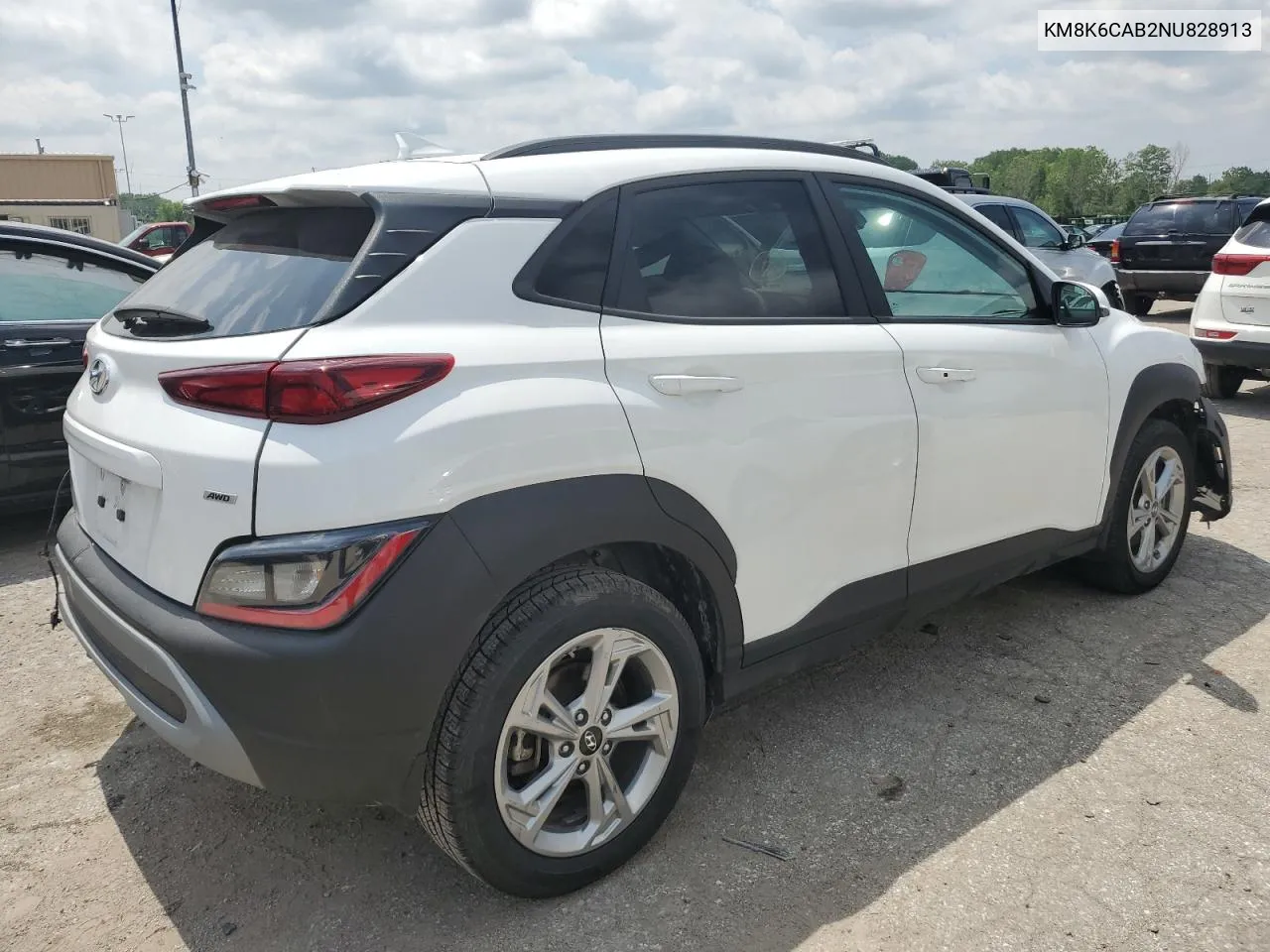 2022 Hyundai Kona Sel VIN: KM8K6CAB2NU828913 Lot: 53702184