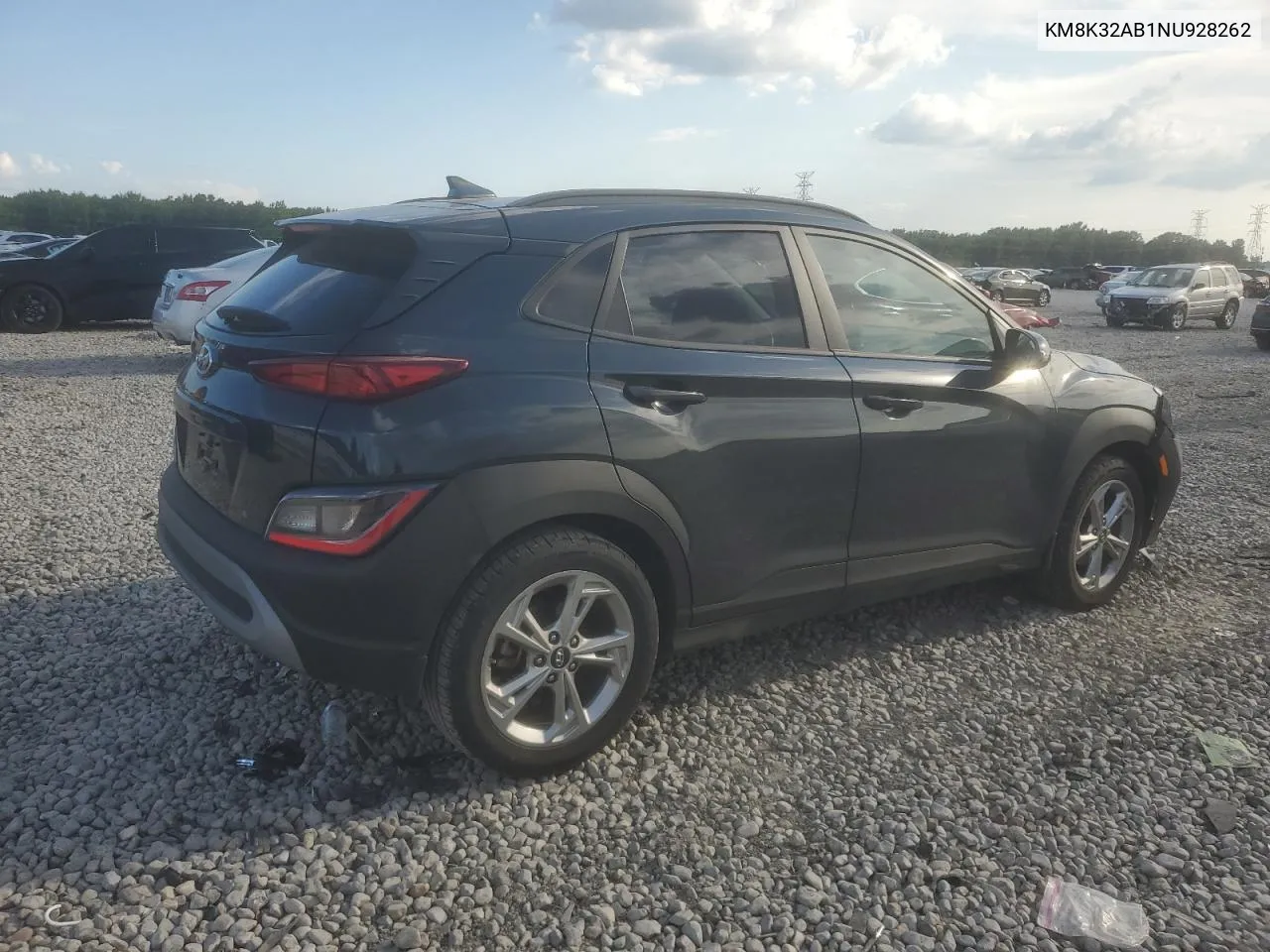 2022 Hyundai Kona Sel VIN: KM8K32AB1NU928262 Lot: 59792974