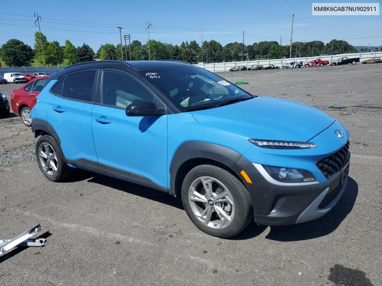 KM8K6CAB7NU902911 2022 Hyundai Kona Sel