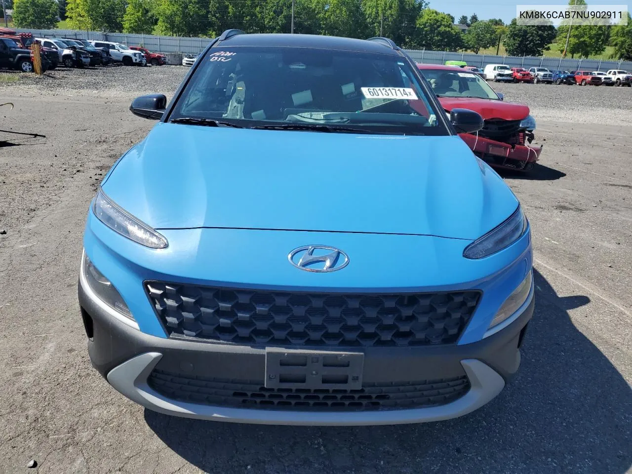 KM8K6CAB7NU902911 2022 Hyundai Kona Sel