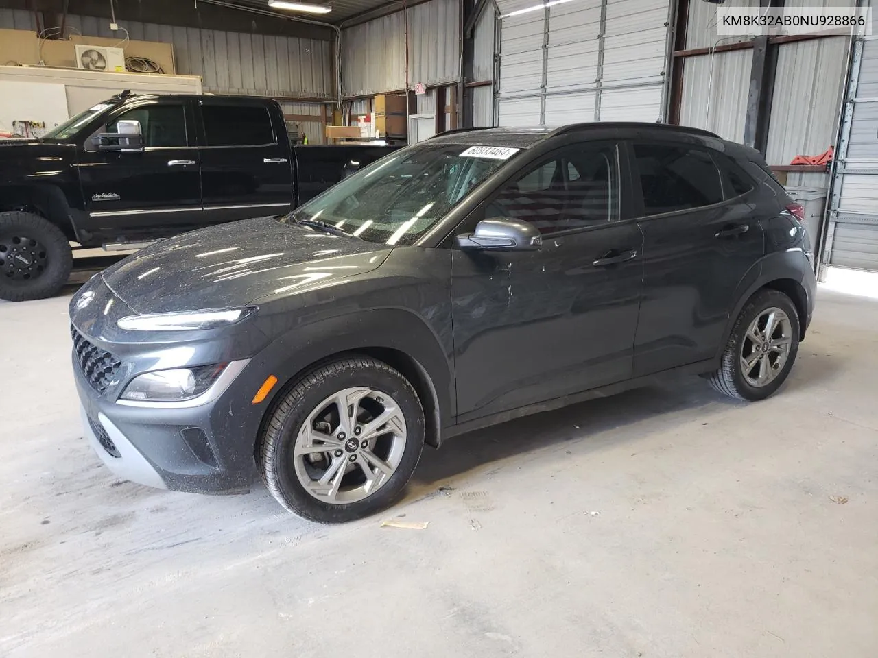 2022 Hyundai Kona Sel VIN: KM8K32AB0NU928866 Lot: 60933464