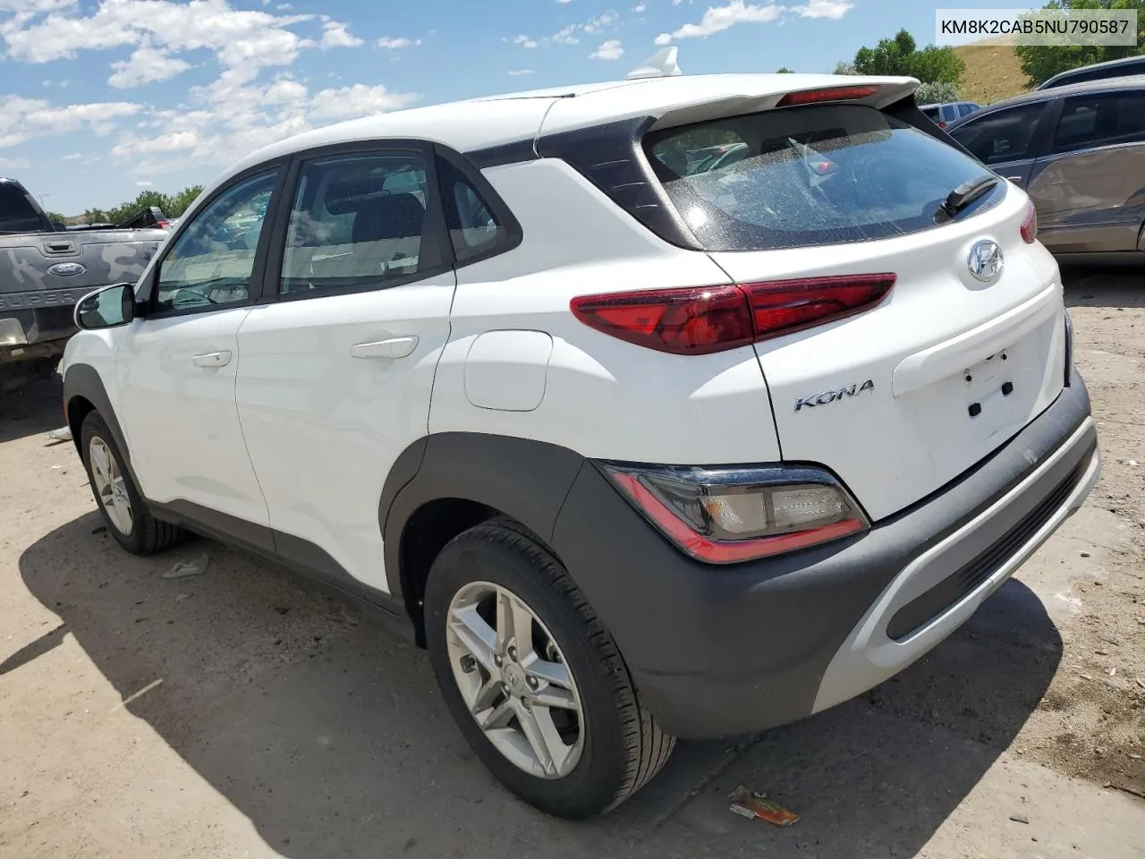 2022 Hyundai Kona Sel VIN: KM8K2CAB5NU790587 Lot: 61561874