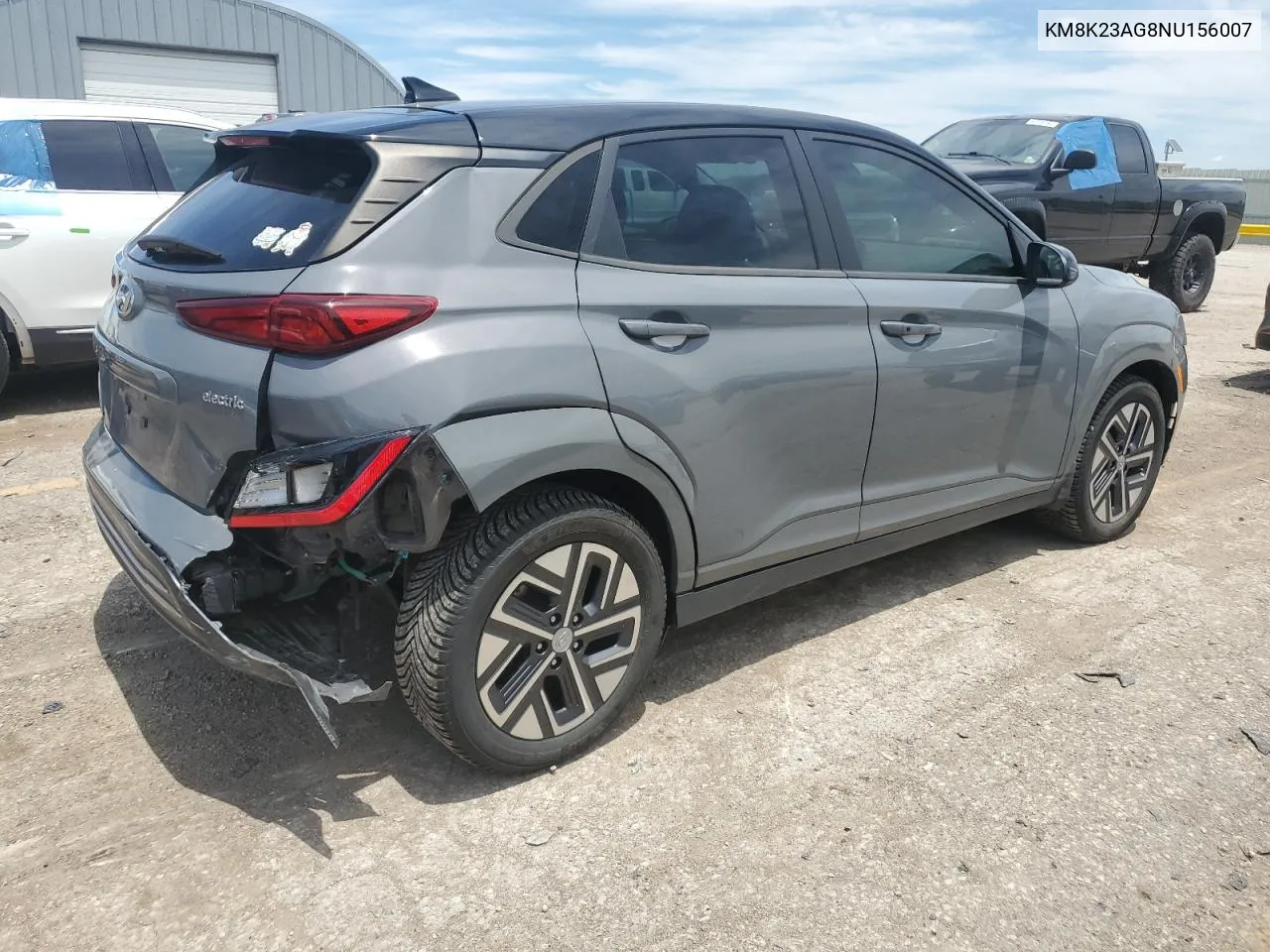 2022 Hyundai Kona Sel VIN: KM8K23AG8NU156007 Lot: 61821214