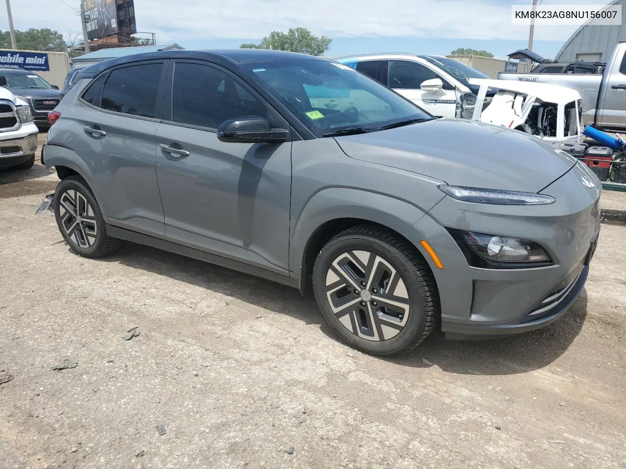 2022 Hyundai Kona Sel VIN: KM8K23AG8NU156007 Lot: 61821214