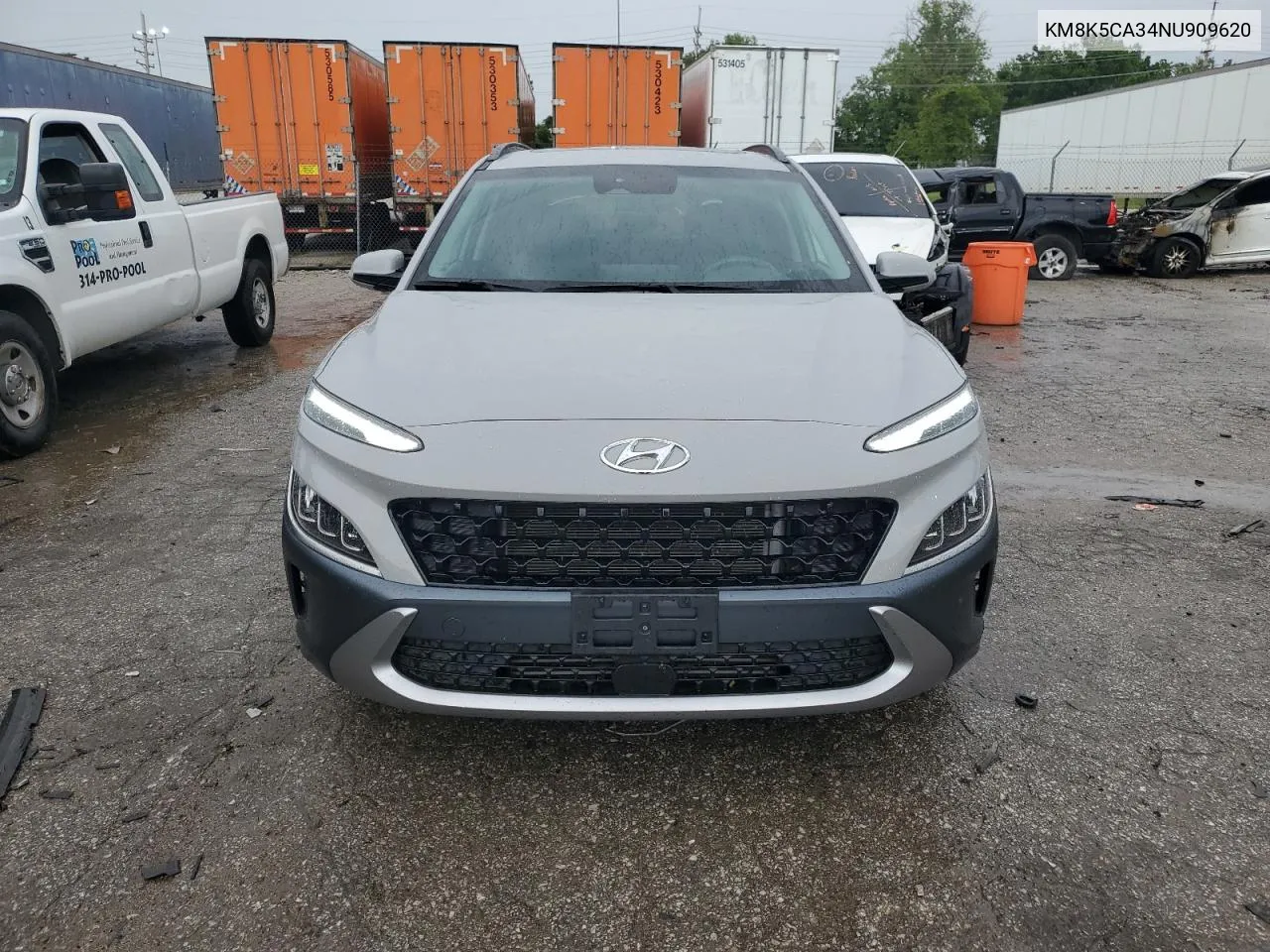 2022 Hyundai Kona Limited VIN: KM8K5CA34NU909620 Lot: 61913474