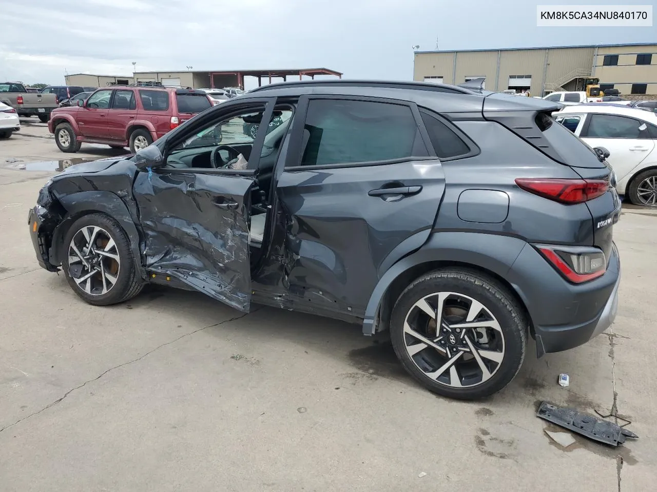 2022 Hyundai Kona Limited VIN: KM8K5CA34NU840170 Lot: 61947034