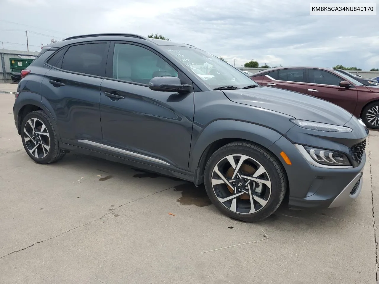 2022 Hyundai Kona Limited VIN: KM8K5CA34NU840170 Lot: 61947034