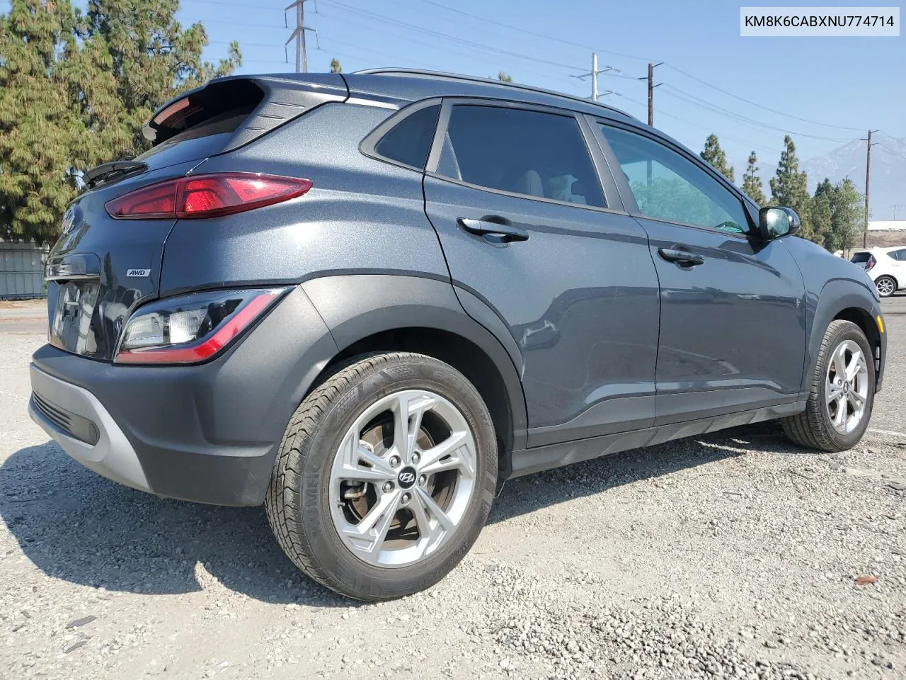 2022 Hyundai Kona Sel VIN: KM8K6CABXNU774714 Lot: 61956484