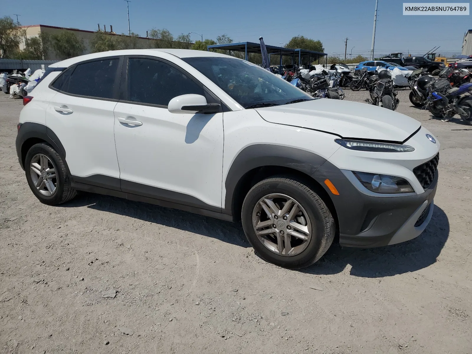 2022 Hyundai Kona Sel VIN: KM8K22AB5NU764789 Lot: 62450244