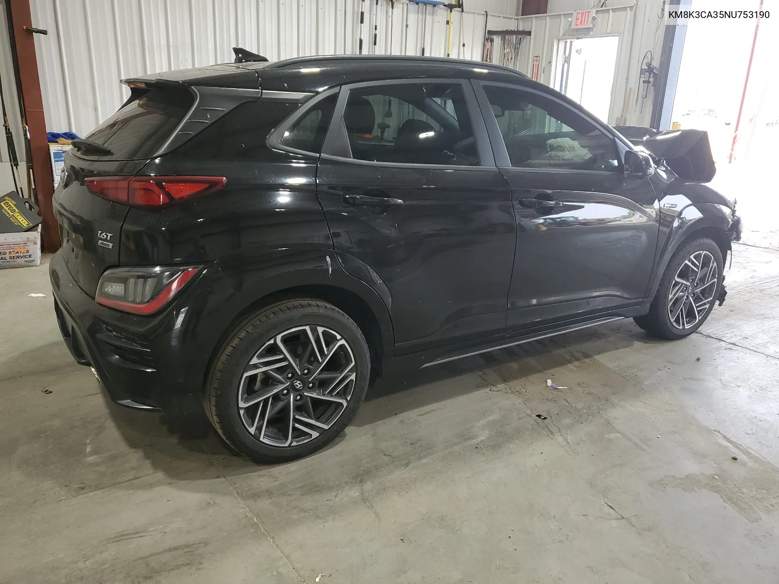 KM8K3CA35NU753190 2022 Hyundai Kona N Line