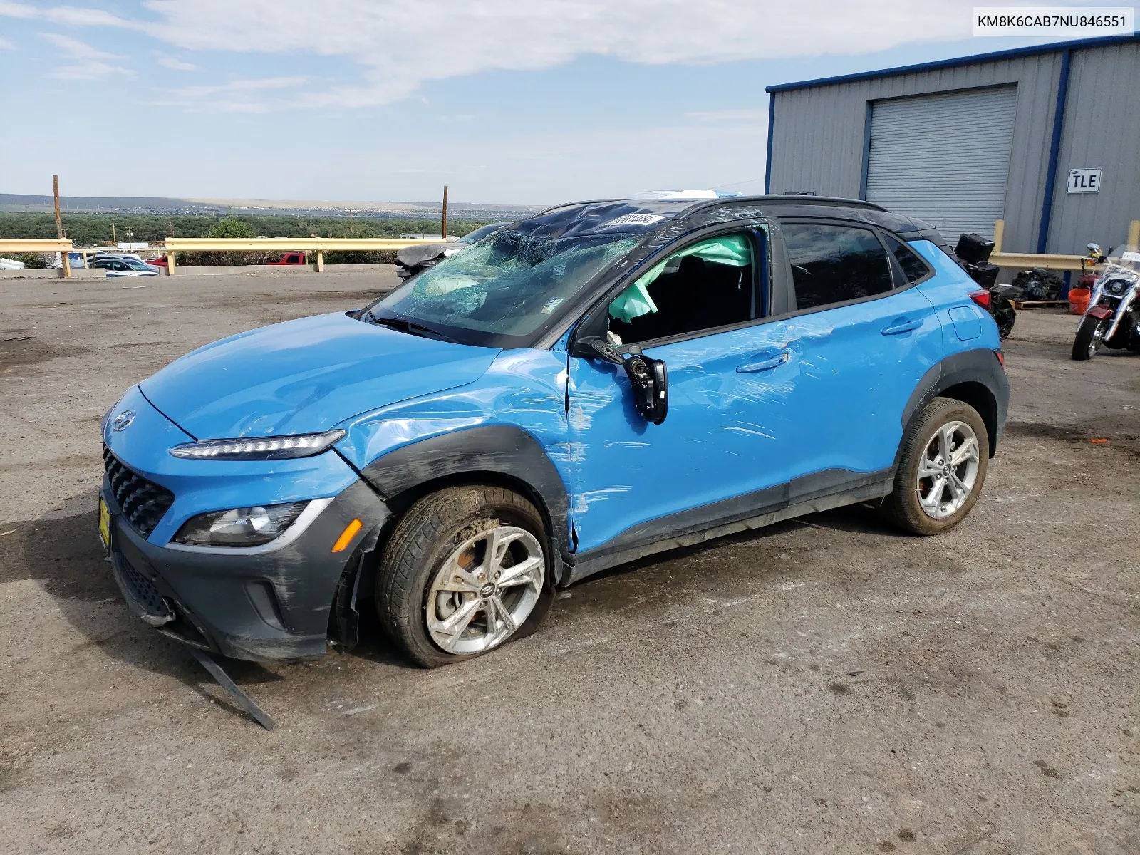 KM8K6CAB7NU846551 2022 Hyundai Kona Sel