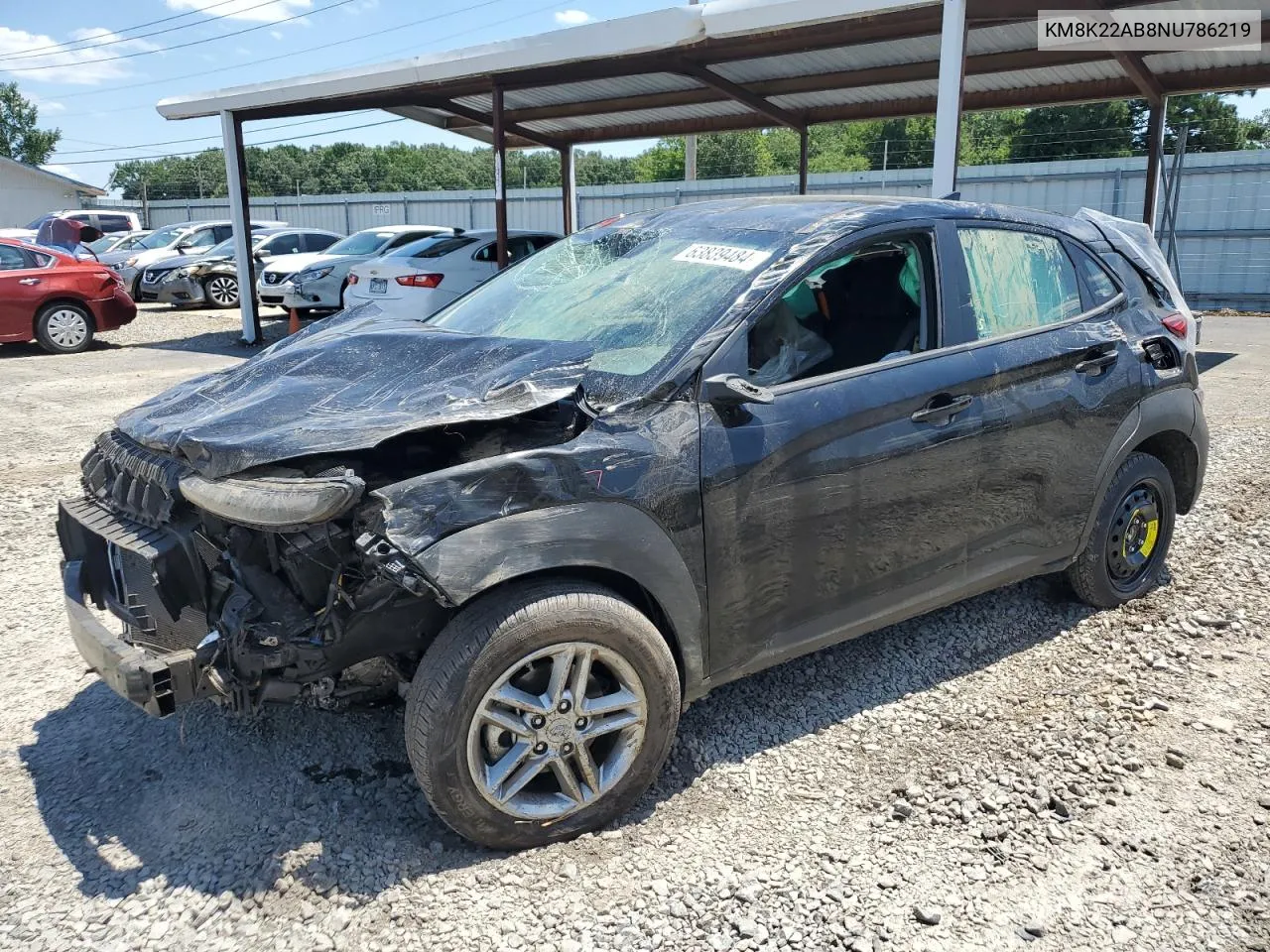 KM8K22AB8NU786219 2022 Hyundai Kona Sel