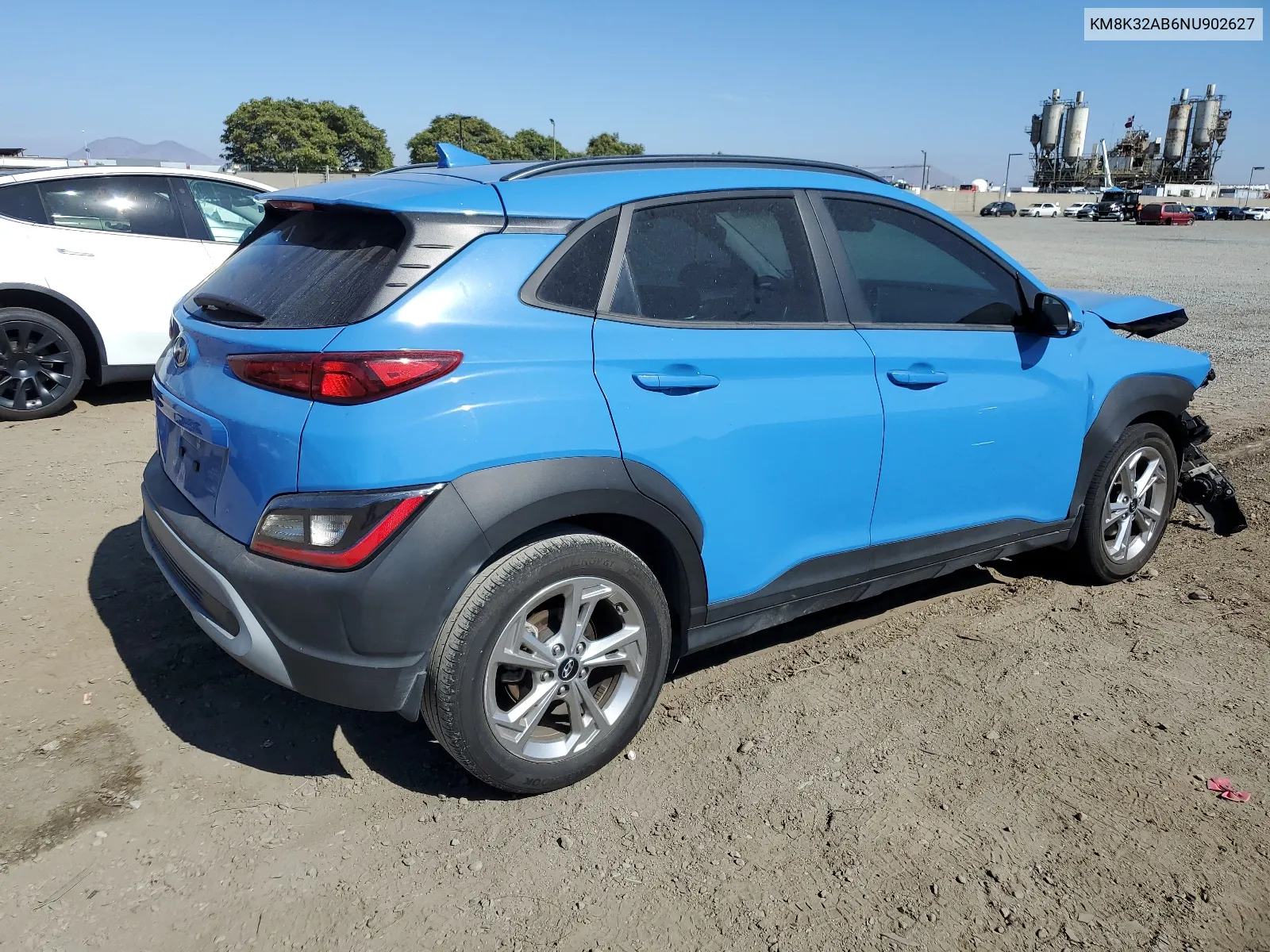 2022 Hyundai Kona Sel VIN: KM8K32AB6NU902627 Lot: 64265734