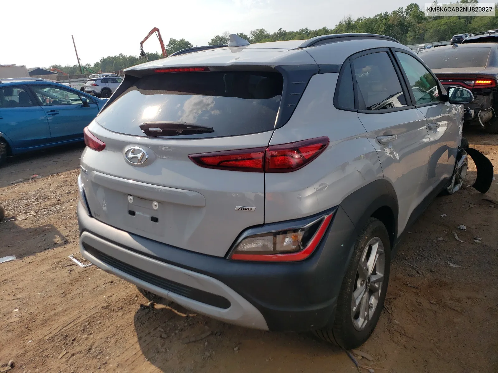 KM8K6CAB2NU820827 2022 Hyundai Kona Sel