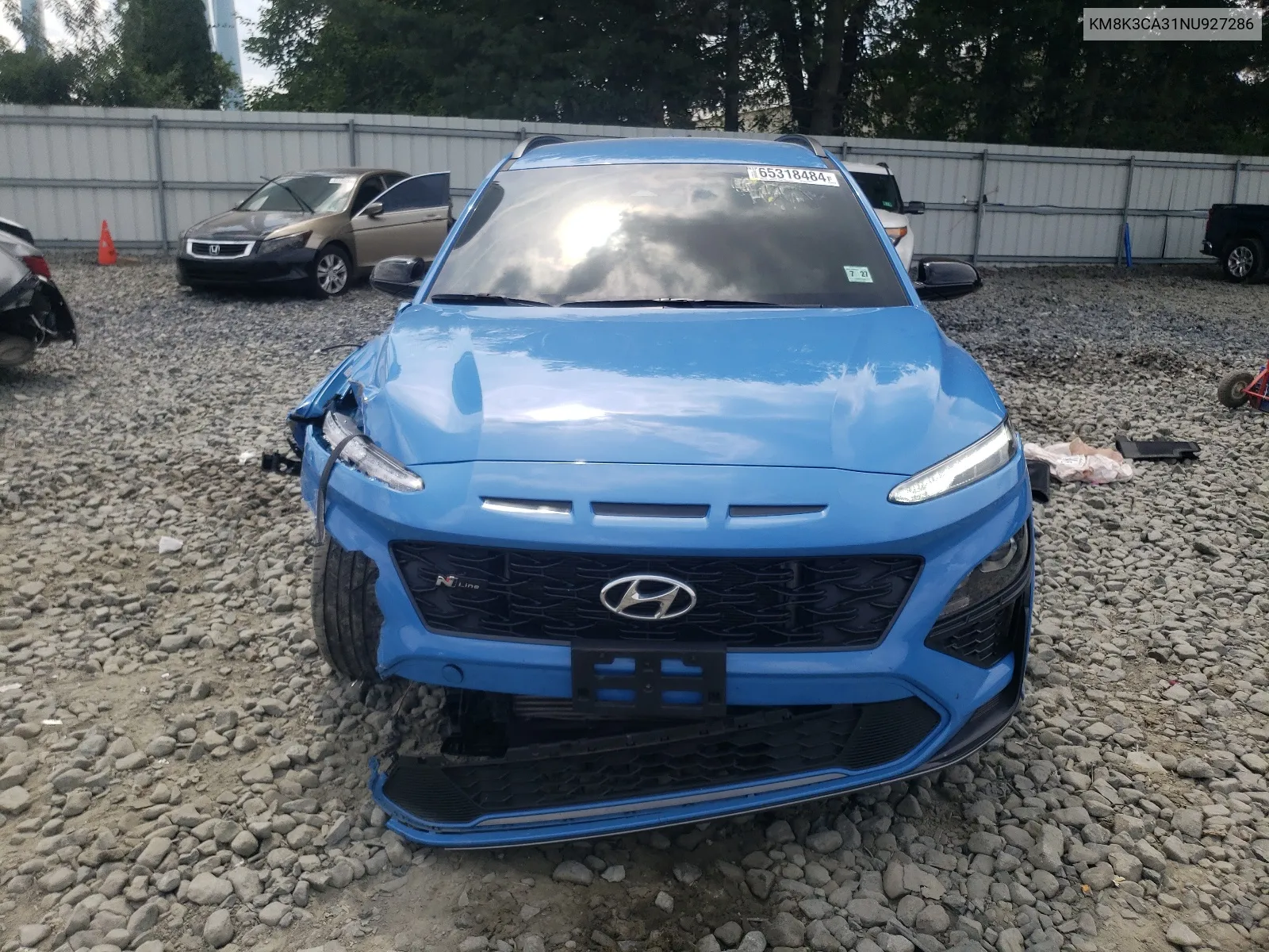 KM8K3CA31NU927286 2022 Hyundai Kona N Line