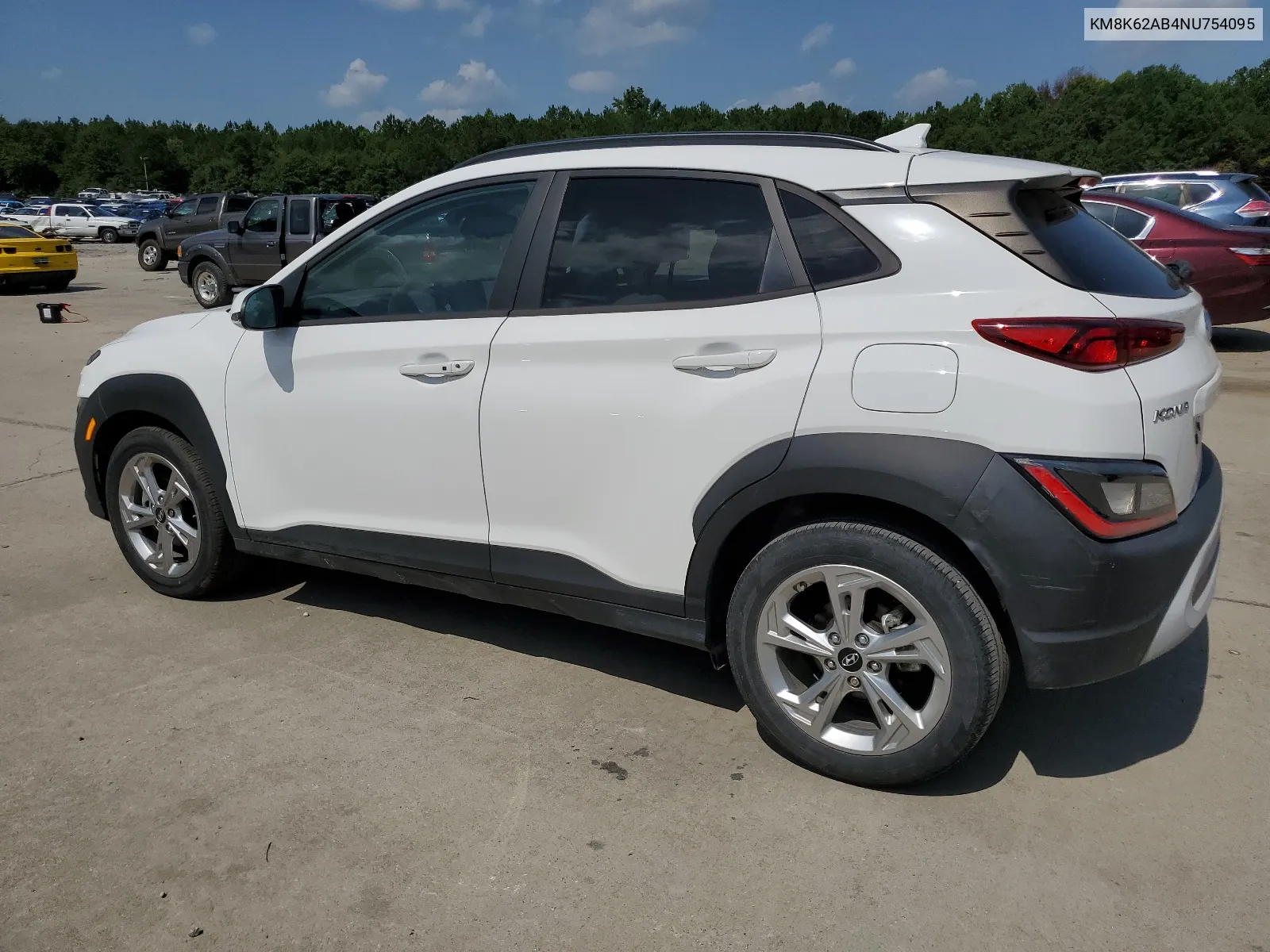 2022 Hyundai Kona Sel VIN: KM8K62AB4NU754095 Lot: 65646614