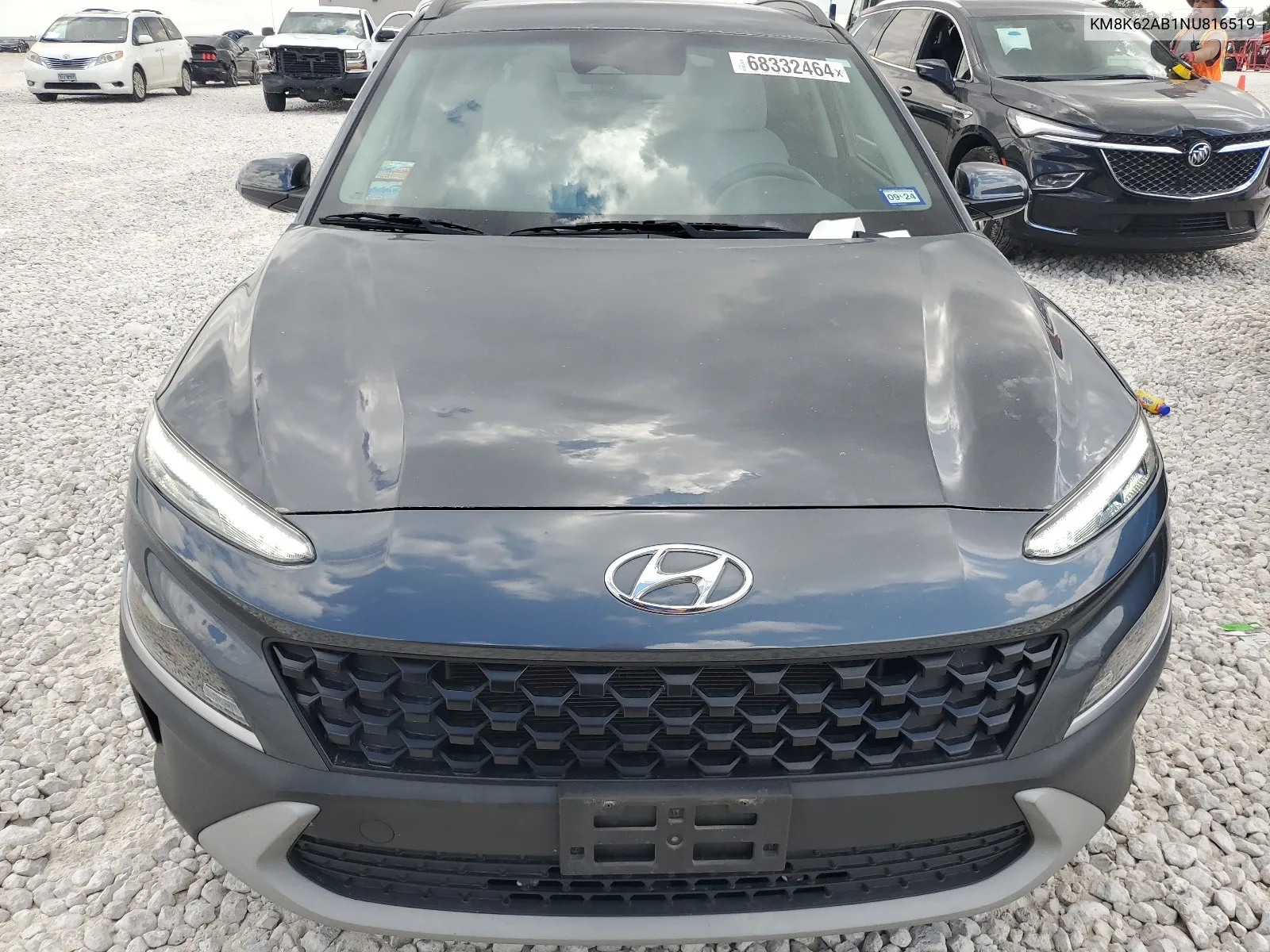 2022 Hyundai Kona Sel VIN: KM8K62AB1NU816519 Lot: 68332464