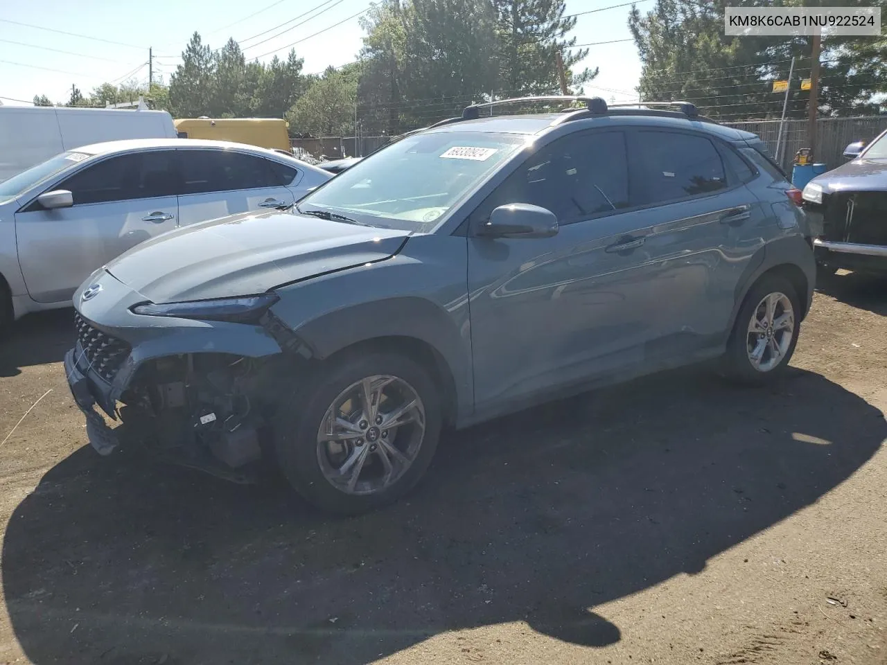 KM8K6CAB1NU922524 2022 Hyundai Kona Sel