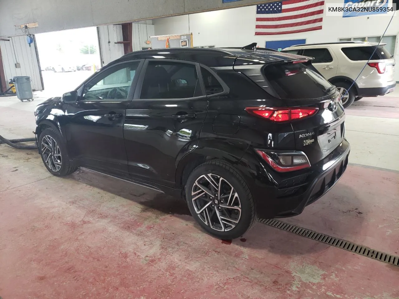 2022 Hyundai Kona N Line VIN: KM8K3CA32NU859354 Lot: 70015344