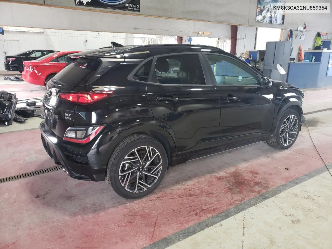 2022 Hyundai Kona N Line VIN: KM8K3CA32NU859354 Lot: 70015344