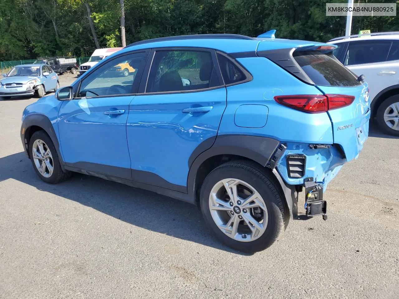 2022 Hyundai Kona Sel VIN: KM8K3CAB4NU880925 Lot: 70439234