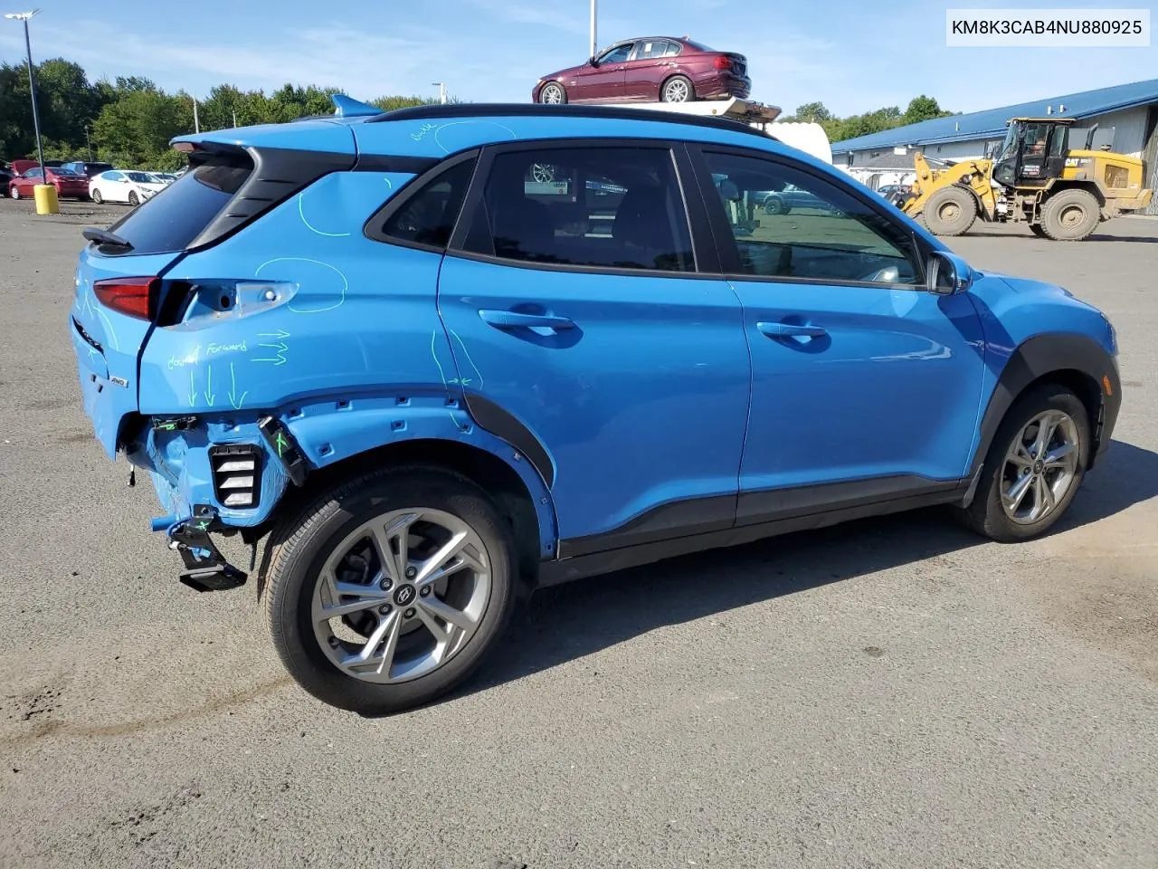 2022 Hyundai Kona Sel VIN: KM8K3CAB4NU880925 Lot: 70439234