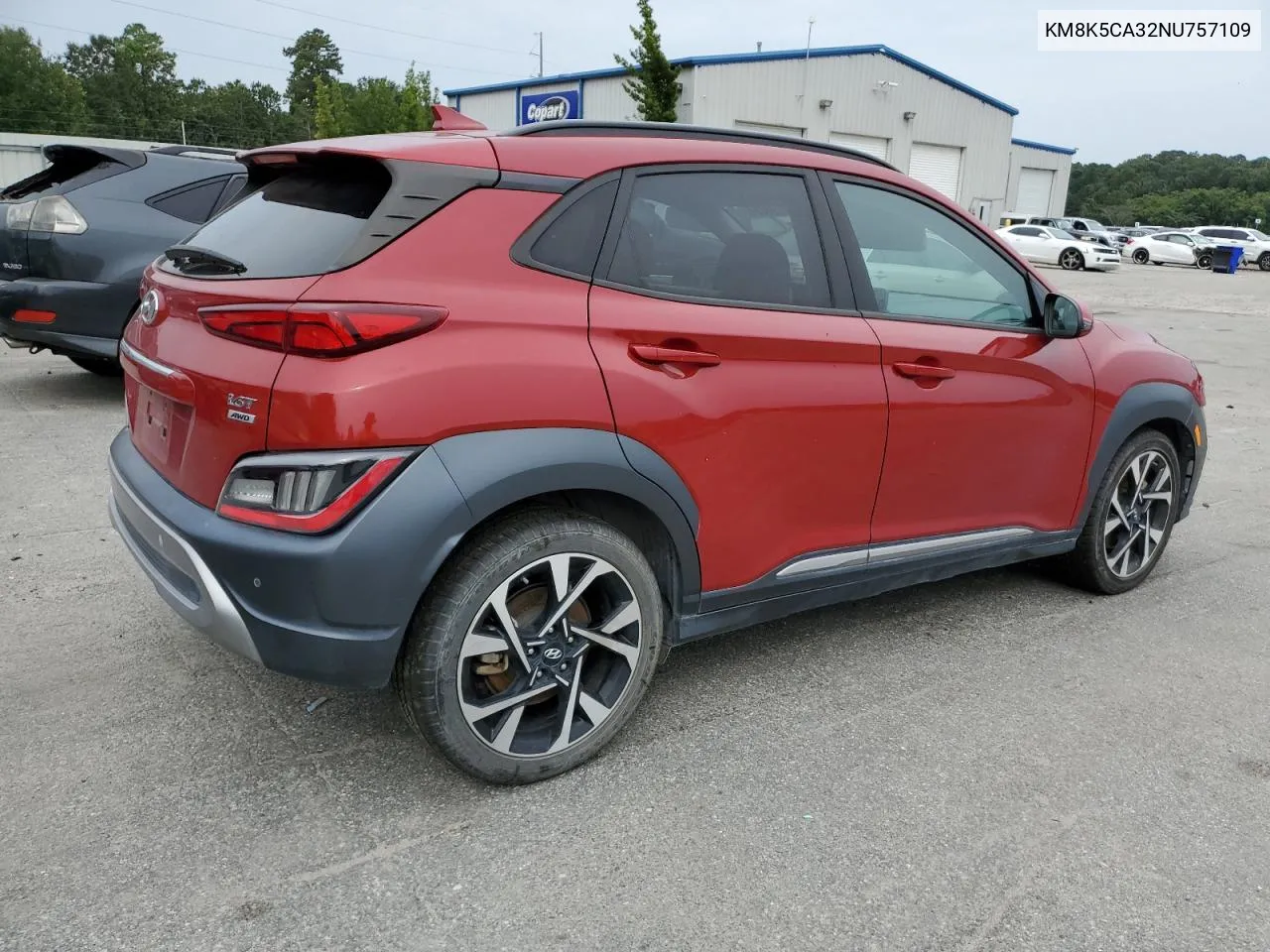 2022 Hyundai Kona Limited VIN: KM8K5CA32NU757109 Lot: 70794664