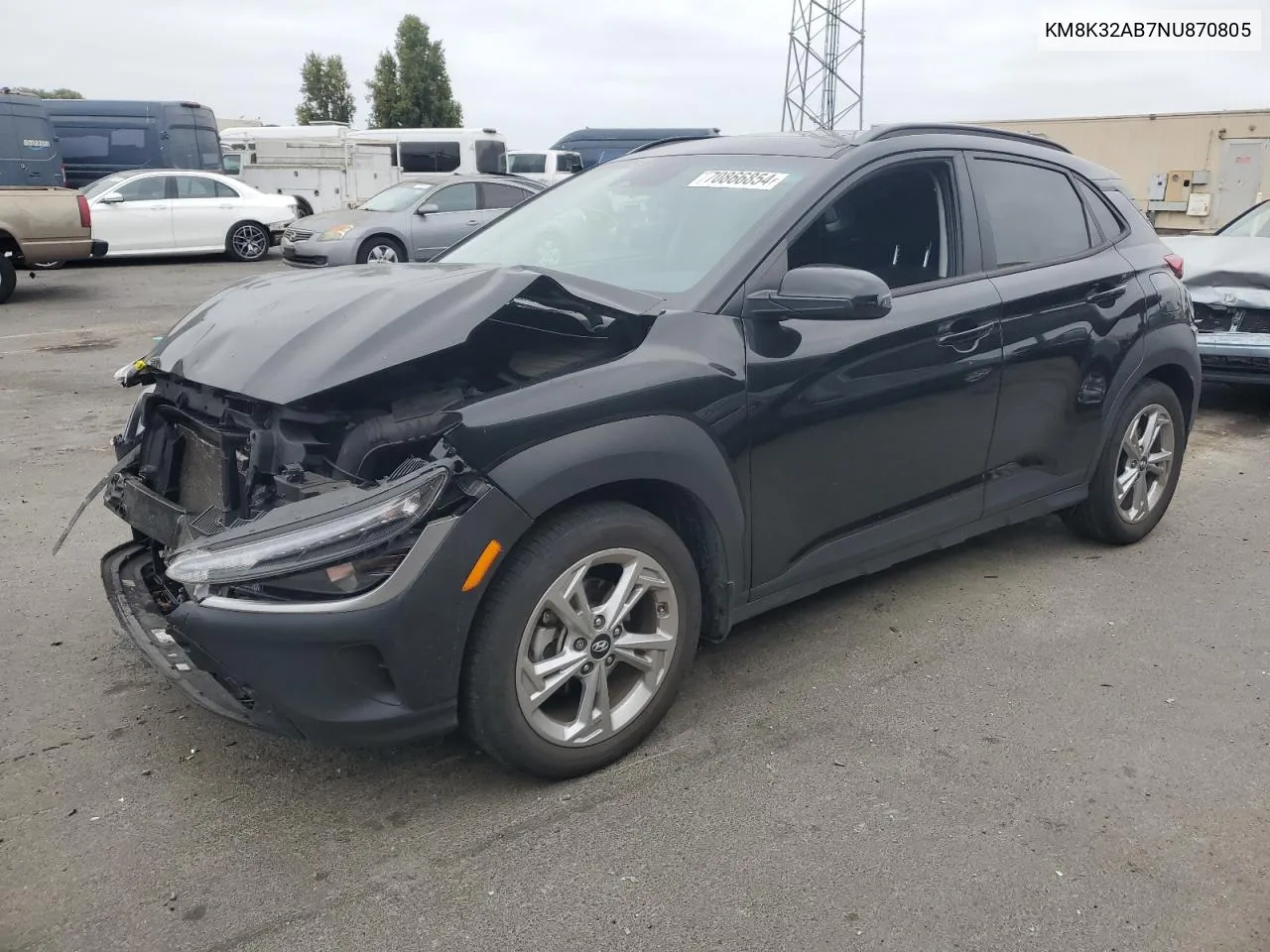 KM8K32AB7NU870805 2022 Hyundai Kona Sel