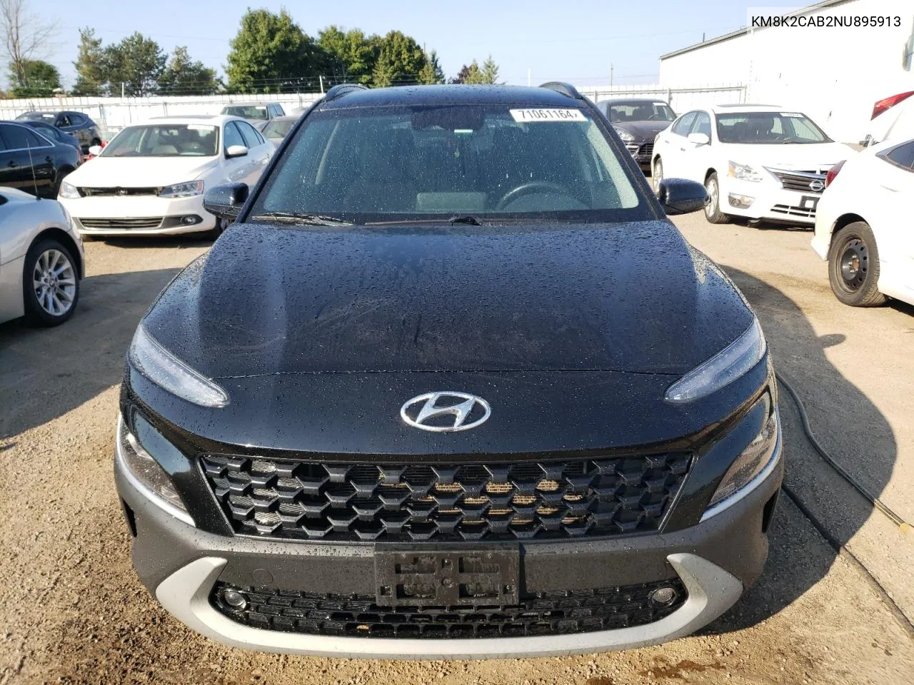 2022 Hyundai Kona Sel VIN: KM8K2CAB2NU895913 Lot: 71061164