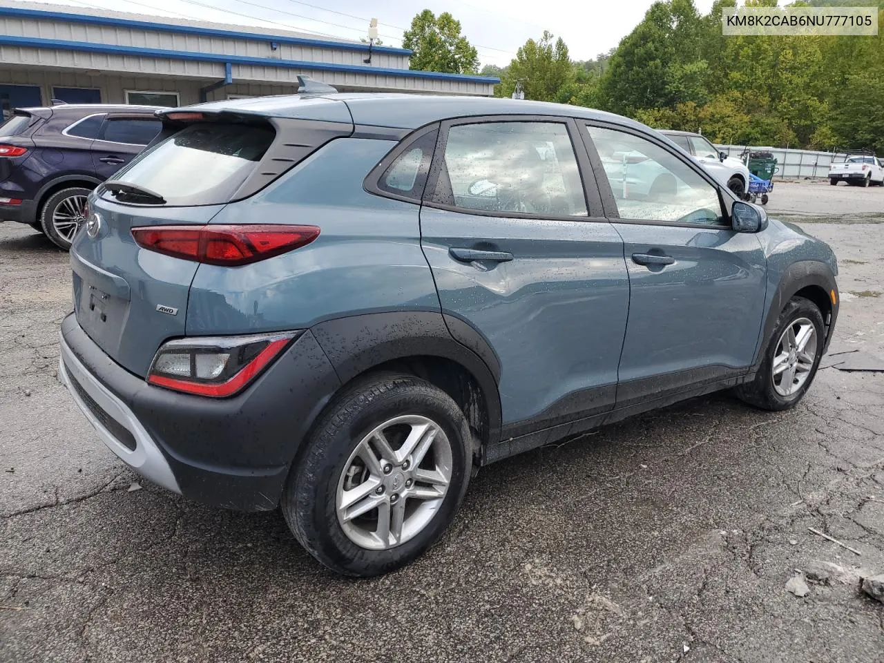 KM8K2CAB6NU777105 2022 Hyundai Kona Sel