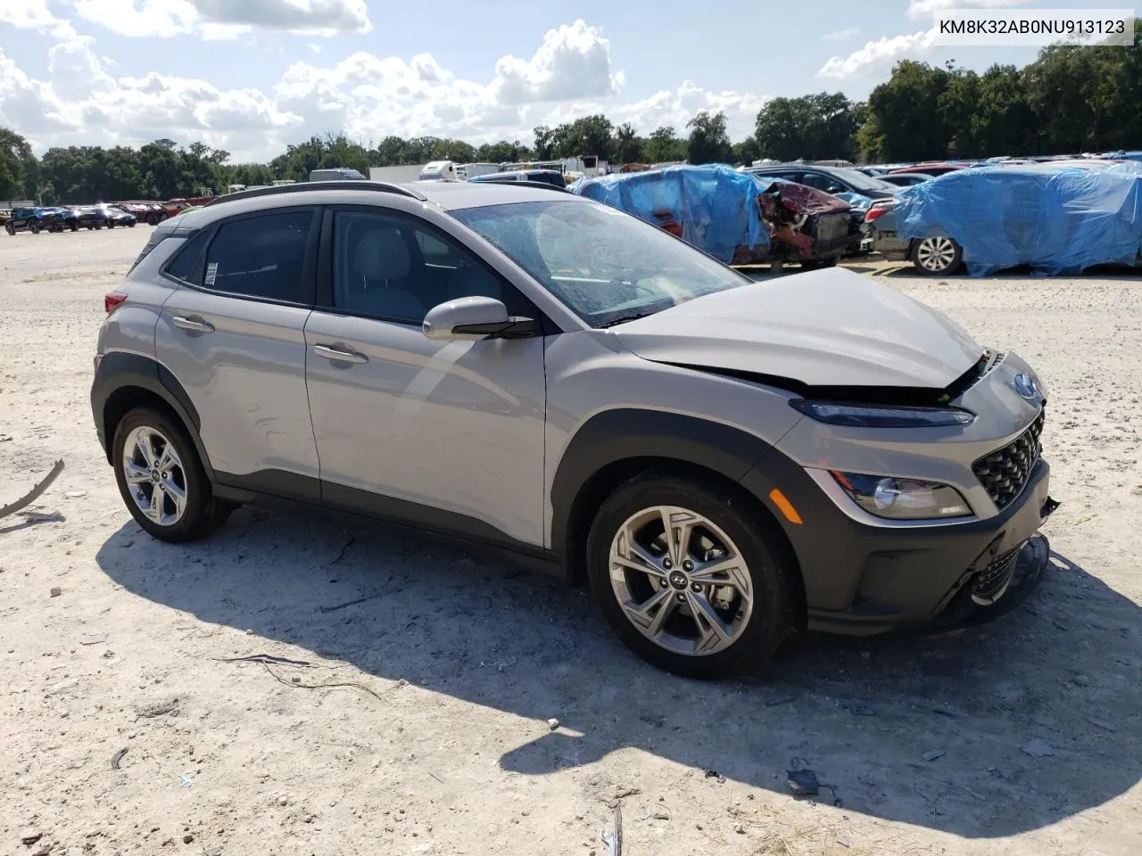 2022 Hyundai Kona Sel VIN: KM8K32AB0NU913123 Lot: 72320064