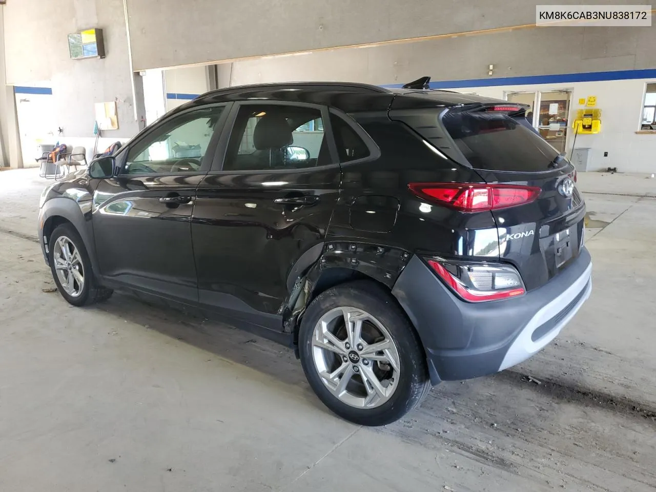 2022 Hyundai Kona Sel VIN: KM8K6CAB3NU838172 Lot: 72323624